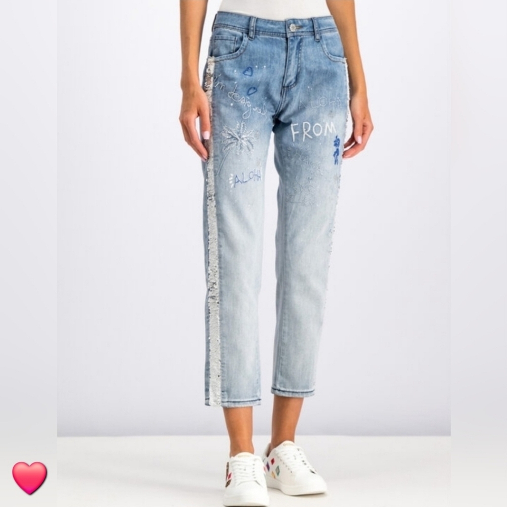 ❤️ DESIGUAL DUBLIN BOYFRIEND JEANS, 00